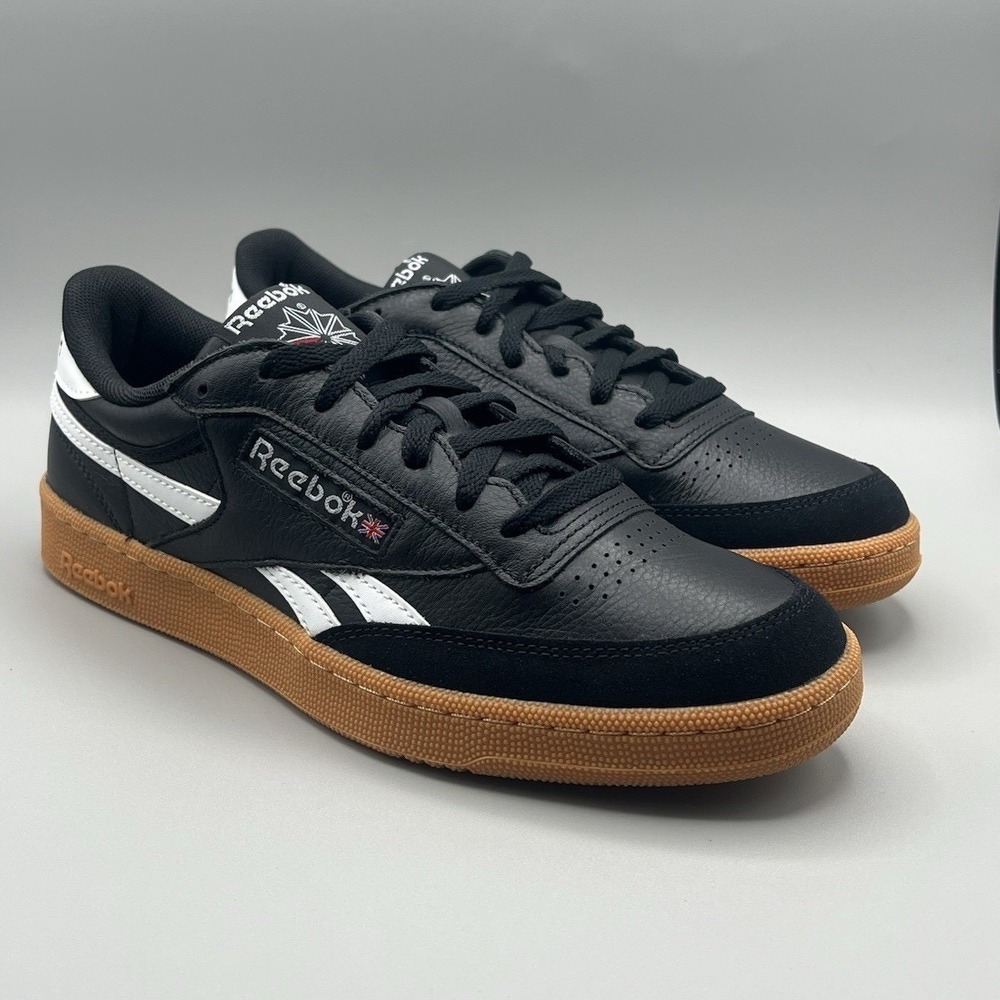 Reebok Classic Club C Revenge Vintage Black And Gum Retro - Men's Size 9.5 NEW